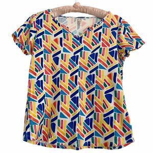 Anne Klein Sport Rainbow Pride Graphic T Shirt M